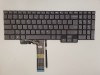 Tastatura Laptop, Lenovo, ThinkBook 16p G2 ACH Type 20YM, iluminata, gri, layout US