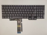 Tastatura Laptop, Lenovo, IdeaPad Pro 5 16APH8 Type 83AR, iluminata, gri, layout US
