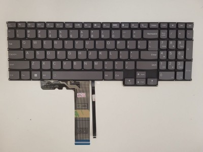 Tastatura Laptop, Lenovo, ThinkBook 16p G2 ACH Type 20YM, iluminata, gri, layout US foto