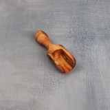 Lingură condimente tip dozator din lemn de măslin 8 cm