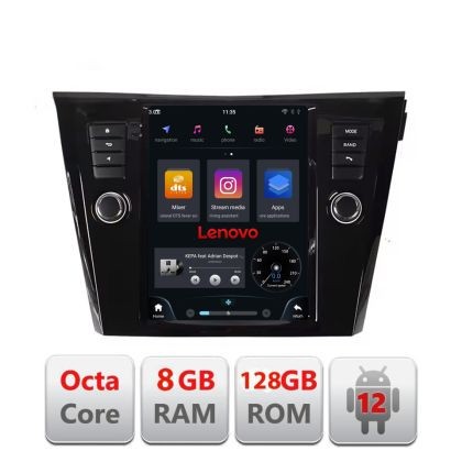 Navigatie Nissan X-Trail 2013-2018 tip tesla radio gps internet Qualcomm 8X 8+128 360 4G carplay android auto kit-tesla-353+ CarStore Technology