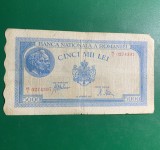 Bancnota 5000 lei 28 septembrie 1943