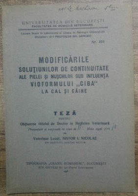 Modificarile solutiunilor de continuitate ale pielei si muschilor sub influenta&amp;hellip; foto