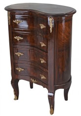 Comoda din lemn masiv furniruit cu patru sertare CAT146