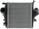 Intercooler Audi Q7 15-; Vw Touareg 18-, motor: 2.0 Tfsi, 258x292x64, OEM/OES (Mahle), Aluminiu/ Plastic brazat, 4M0145803AM; 4M0145803BD