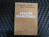 Analizae Gramaticale - N. Anghelescu Temelie Silviu Constatinescu ,551814