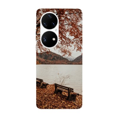 Husa compatibila cu Huawei P50 Pro model Scenery lake, Silicon, TPU, Viceversa foto