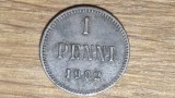 Finlanda - moneda de colectie foarte greu de gasit - 1 penni 1902 - impecabila !, Europa