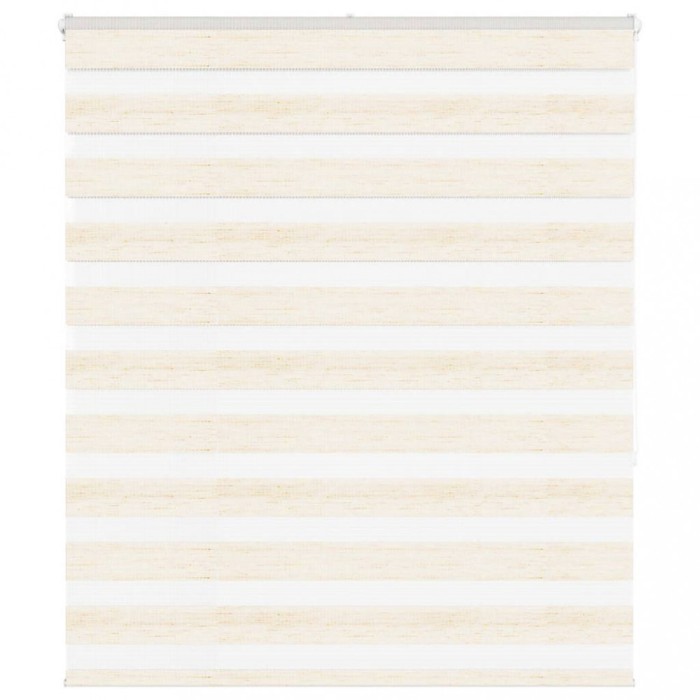 Jaluzea tip zebra 130x150 cm lățime țesătură 125,9 cm poliester