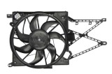 GMV radiator electroventilator Opel Astra G, 02.1998-01.2005, motor 1.4 16V, benzina, cutie manuala, cu/fara AC, 385 mm; 3 pini, cu pre-rezistor,