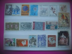 HOPCT LOT NR 600 BELGIA -18 TIMBRE VECHI-STAMPILAT