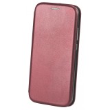 Husa Piele OEM Elegance pentru LG K42, Visinie