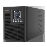 UPS NJOY &amp;quot;ECHO PRO 1000&amp;quot; Online cu sinusoida pura mini tower 1000VA/800W AVR Schuko x 3 2 x baterie GP07122L LED back-up 1 - 10 min. &amp;quot;U