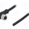 Conector M8, 3 pini, clasa etanseitate IP65, IP67, DEGSON ELECTRONICS - PM-M8A-03P-FF-SR7A01-00A(H)