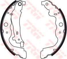 Set saboti frana DACIA LOGAN EXPRESS (FS) (2009 - 2016) TRW GS8780 foto