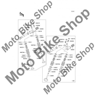 MBS Suport arc/sigurante supape EN500 LTD 2009, #12009, Cod Produs: 120091054KA foto