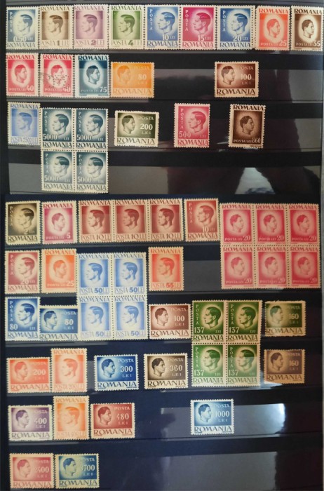 1946 -1947 Mihai I - uzuale MNH