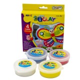 Plastilina iClay-set Enjoy 4 culori ,4x18 grame