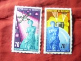 Serie Dahomey 1968 - Cosmos - Sateliti , 2 valori, Nestampilat