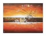 Cumpara ieftin Tablou gigant abstract pictat manual birou, living, Fantezie in abstract, 120x90cm ulei pe panza in relief efect 3D, gata de expus pe perete