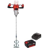 Einhell TP-MX 18-2 Li BL PXC + Starter Kit - Masina de amestecat 120 mm + Set 1 acumulator si incarcator Li-Ion 18 V 4 Ah