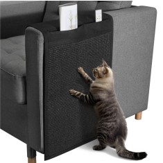 Protectie canapea Navaris, cu spatiu de depozitare, 128x45x1 cm, sisal, NAV000009XT004C