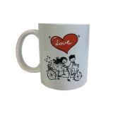 Cana alba personalizata &quot;Love&quot;, INOVATIX&reg;. 330ml