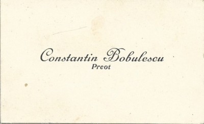 A4047N Constantin Bobulescu, carte de vizită foto