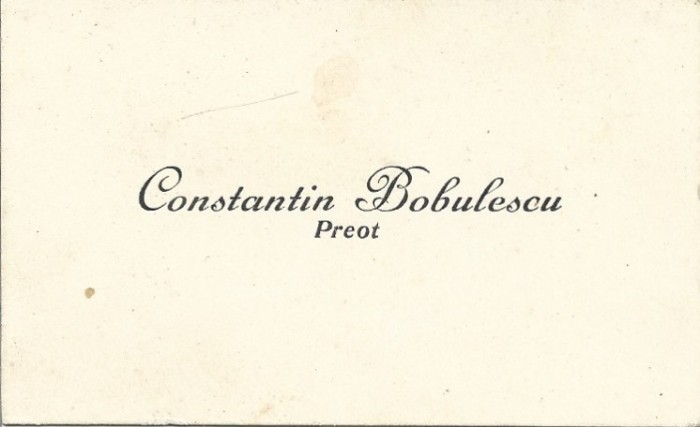 A4047N Constantin Bobulescu, carte de vizită