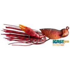Creatura Live Target Hollow Crawfish Jig, Red, 4.5cm, 14g foto