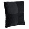Pernă Decorativă, Velvet, Dungi Reliefate, Negru, 45x45cm, Oem