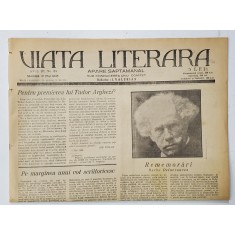 VIATA LITERARA , SUB CONDUCEREA UNUI COMITET , SAPTAMANAL , ANUL III , NR.85 , 10 MAI , 1928