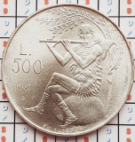 1308 San Marino 500 Lire 1981 Virgil - Eclogues km 124 UNC argint