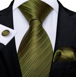 Set cravata + batista + butoni - matase - model 315