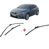 Cumpara ieftin Set 3 stergatoare SEAT LEON Hatchback Van (5F1) 2017-2018, parbriz si luneta, Valeo Silencio Xtrm