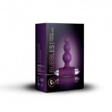 Dop Anal Vibratii Rocks-Off Bubbles, Silicon Violet, 3 Bile Dimensiuni Diferite, Impermeabil