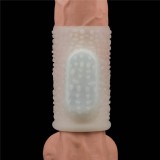 Inel / Manson Penis Cu Vibratii Vibrating Spiral Knights Ring, Alb, Lovetoy