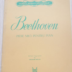 BEETHOVEN Piese mici pentru pian (ed. îngrijită de Theodor Bălan)