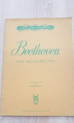 BEETHOVEN Piese mici pentru pian (ed. &amp;icirc;ngrijită de Theodor Bălan) foto