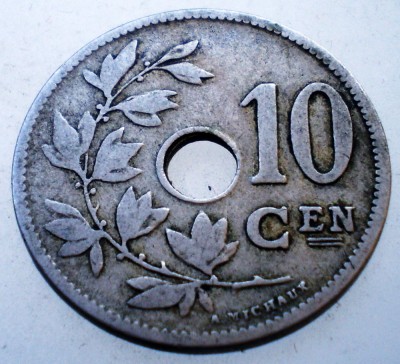7.431 BELGIA 10 CENTIMES 1903 BELGIE foto