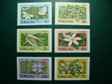 TUVALU SERIE FLORI MNH, Nestampilat