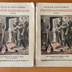 F. M. Dostoievski - Frații Karamazov - 2 vol (Ed. Cultura Românească) interbelic