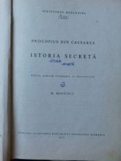 Istoria secreta-Procopis din Caesaraea-Ed. Academiei 1972 foto