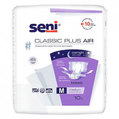 Scutece pentru adulti Classic Plus Air Medium, 10 bucati, Seni