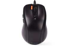 MOUSE A4tech, PC sau NB, cu fir, USB, optic, 1600 dpi, butoane/scroll 7/1, buton selectare viteza, negru, &quot;N-70FX-BK&quot; (timbru verde 0.18 lei)