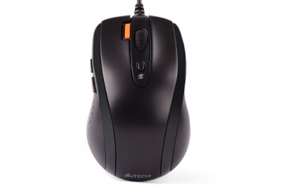 MOUSE A4tech, PC sau NB, cu fir, USB, optic, 1600 dpi, butoane/scroll 7/1, buton selectare viteza, negru, &amp;quot;N-70FX-BK&amp;quot; (timbru verde 0.18 lei) foto