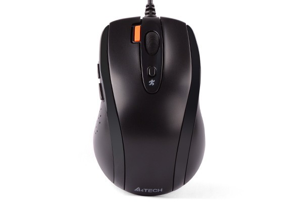 MOUSE A4tech, PC sau NB, cu fir, USB, optic, 1600 dpi, butoane/scroll 7/1, buton selectare viteza, negru, &quot;N-70FX-BK&quot; (timbru verde 0.18 lei)