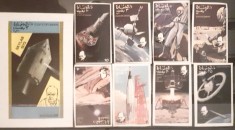 Oman 1974 cosmos, cosmonauti, racheta, serie 8v + bloc..nedantelat mnh