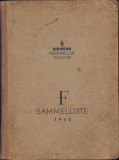HST 62SP F Sammelliste 1940 catalog produse Siemens