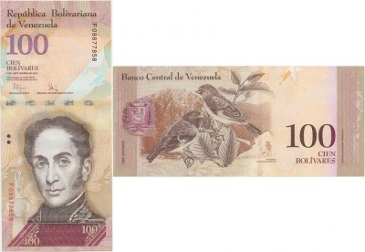 2009 (3 IX), 100 Bol&amp;iacute;vares (P-93d) - Venezuela - stare UNC foto